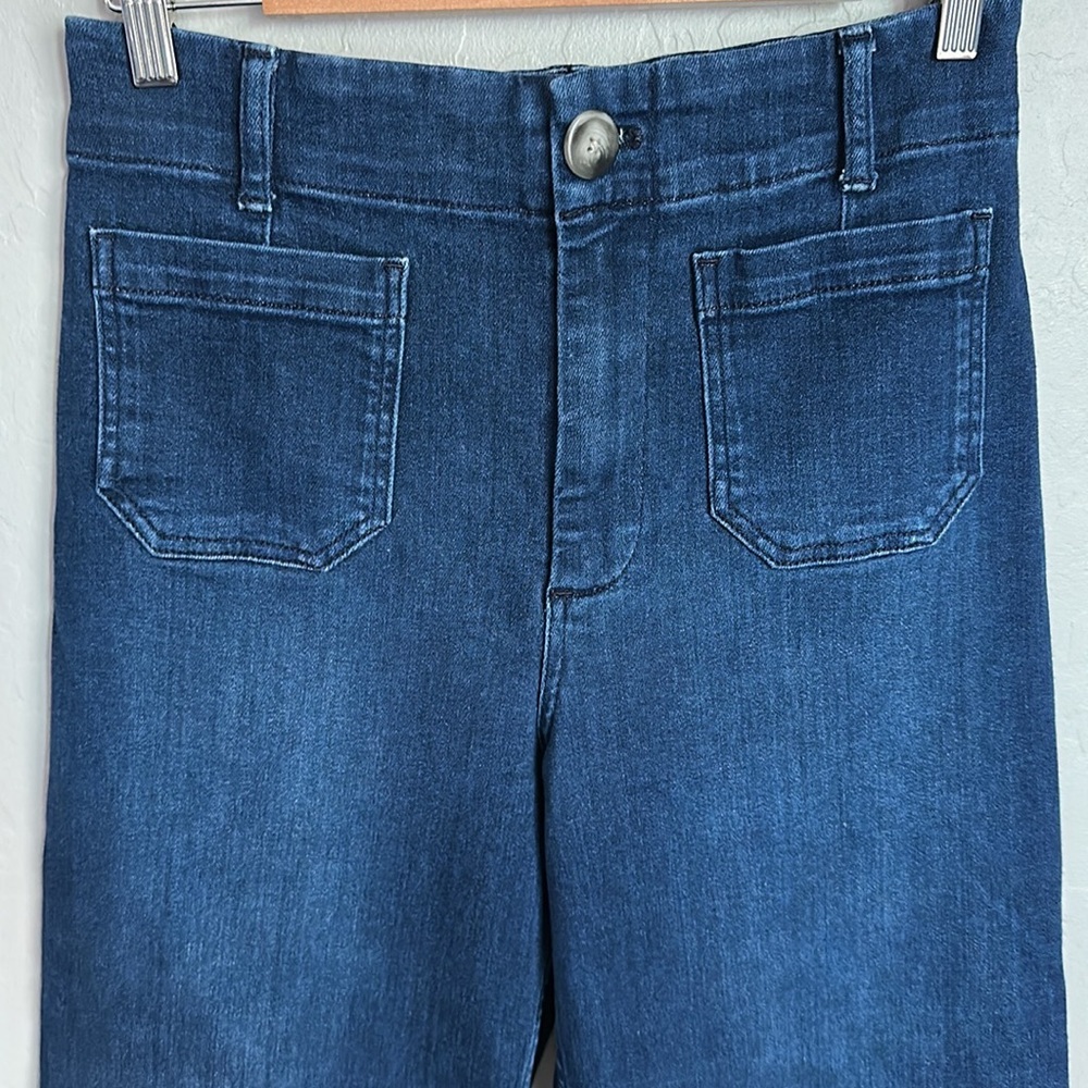 Anthropologie Pilcro The Skipper High-Rise Crop Wide-Leg Jeans - Picture 3 of 7